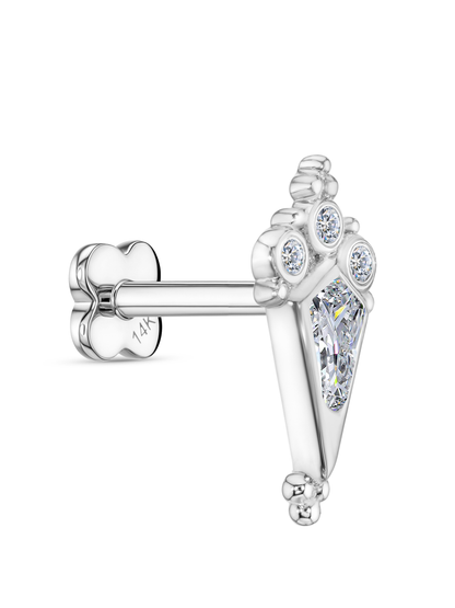 14K Gold & Lab-Grown Diamond Kite Piercing Stud