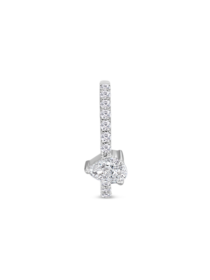 Fine 14K Gold & Lab-Grown Diamond Seamless Hoop