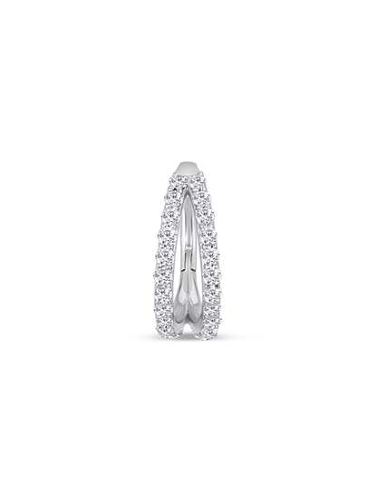 Fine 14K Gold & Lab-Grown Diamond Seamless Hoop