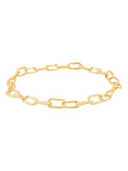 Contrast Link Statement Chain Necklace