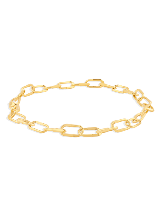 Contrast Link Statement Chain Necklace