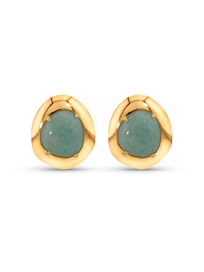 Amazonite Statement Studs
