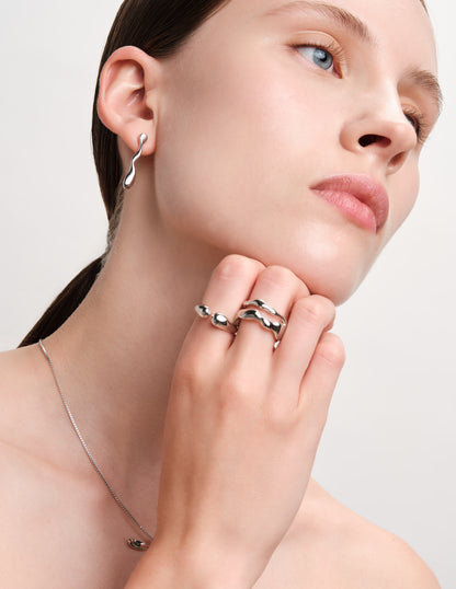 Molten Chunky Open Ring