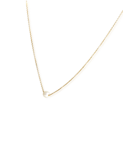 Fine 14K Gold & Freshwater Pearl Chain Necklace