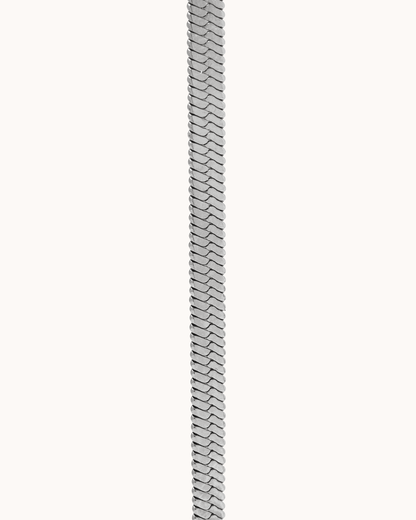 Snake Chain Necklace in Silver