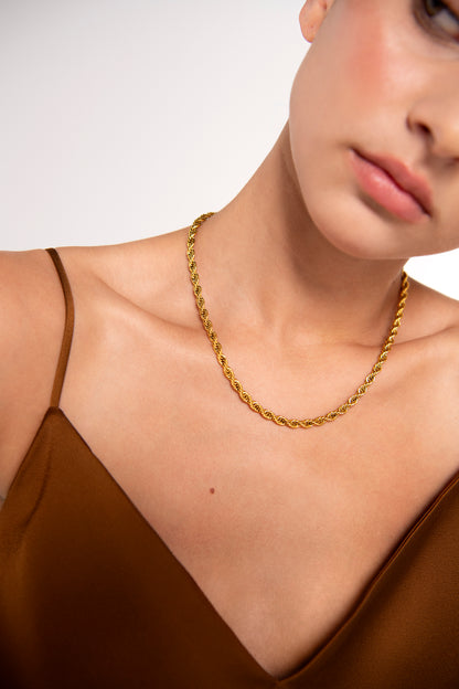Thin Twist Necklace