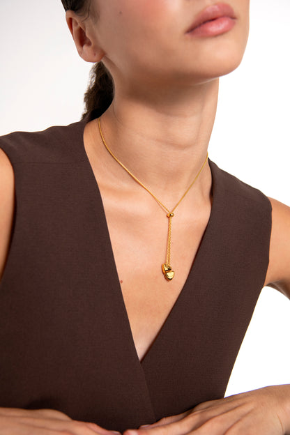 Hearts Lariat Necklace