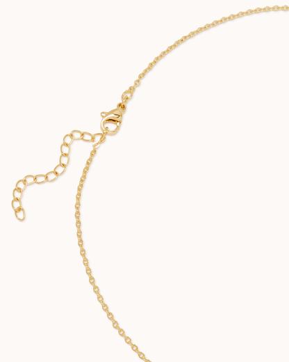 Cross Pendant Chain Necklace in Blue