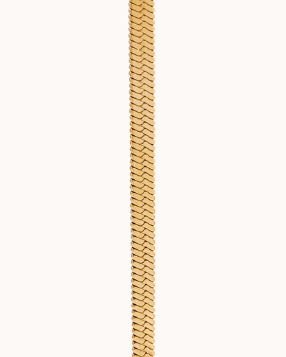 Snake Chain Necklace in Gold