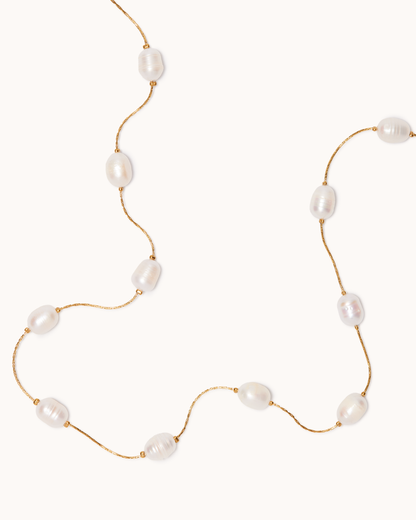 Pearl Ball Chain Necklace