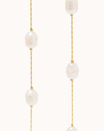 Pearl Ball Chain Necklace
