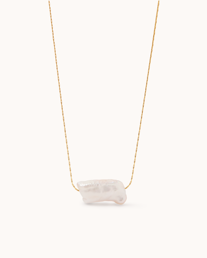 Freshwater Pearl Pendant Chain Necklace