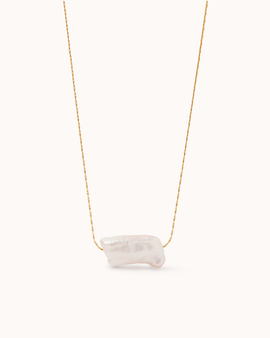 Freshwater Pearl Pendant Chain Necklace