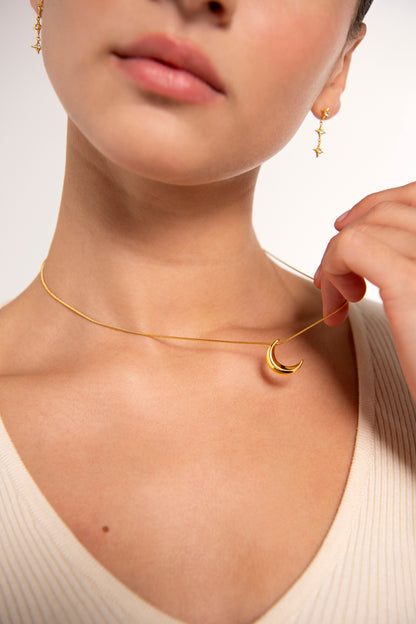 Moon Pendant Necklace