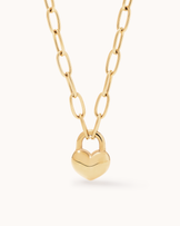 Chubby Heart Chain Necklace