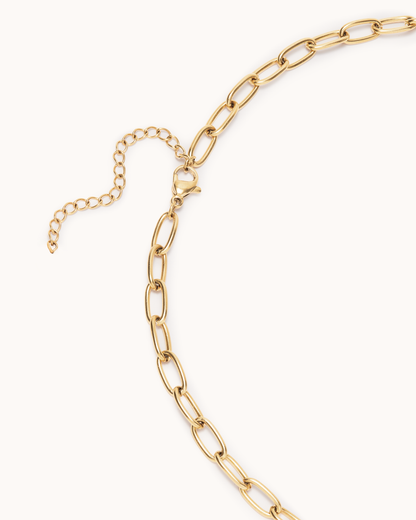 Chubby Heart Chain Necklace
