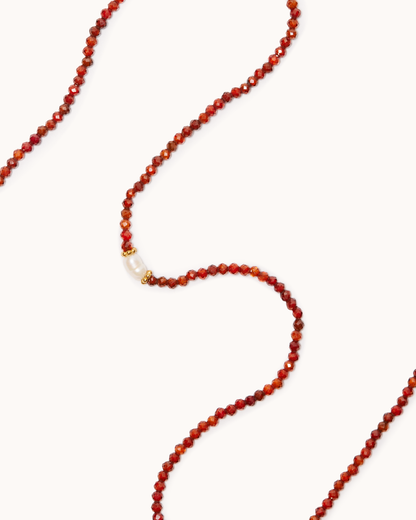 Semi-Precious Bead & Pearl Necklace