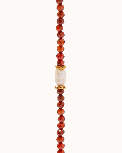 Semi-Precious Bead & Pearl Necklace