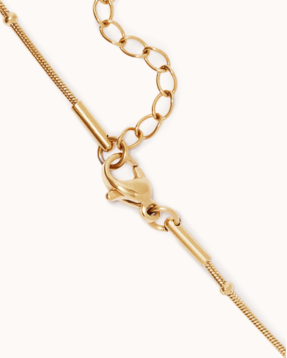 Box Chain Station Bracelet in Gold
