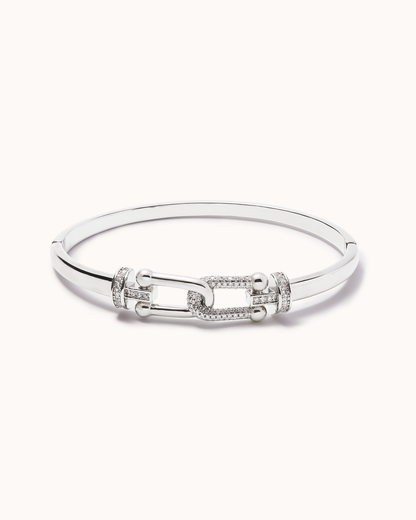 Crystal Bridle Link Bangle