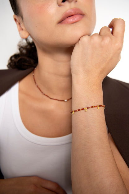 Semi-Precious Beaded Bracelet