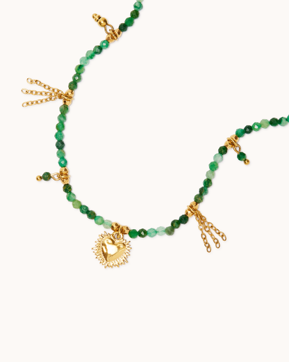 Semi-Precious Charm Bracelet