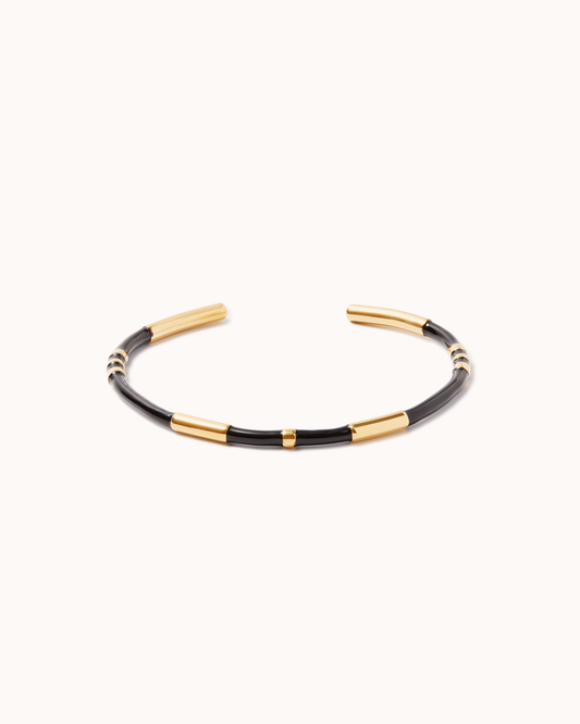 Enamel Bamboo Cuff