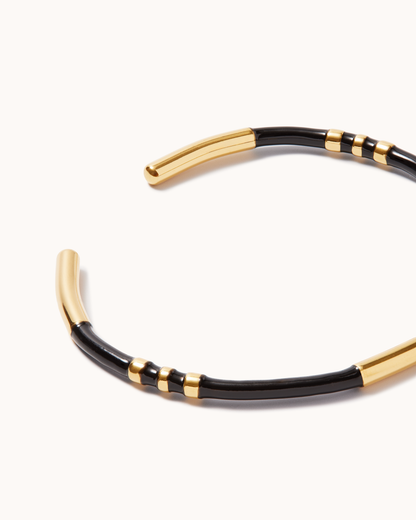 Enamel Bamboo Cuff