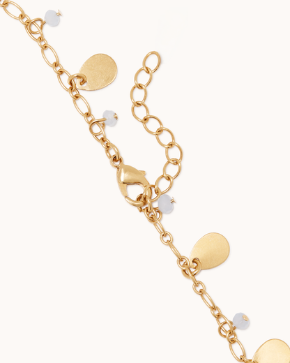 Beaded Disc Charm Bracelet
