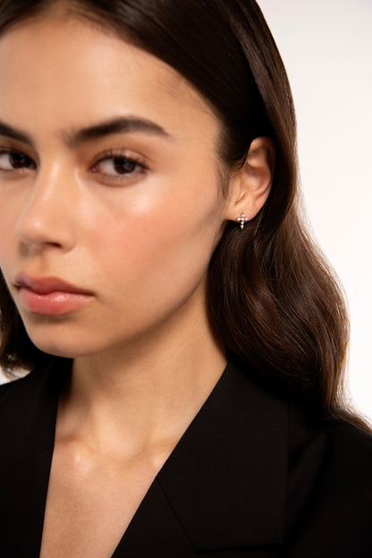 Small Cross Studs