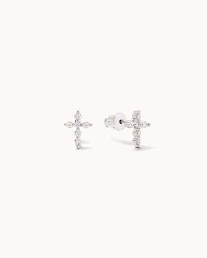Small Cross Studs