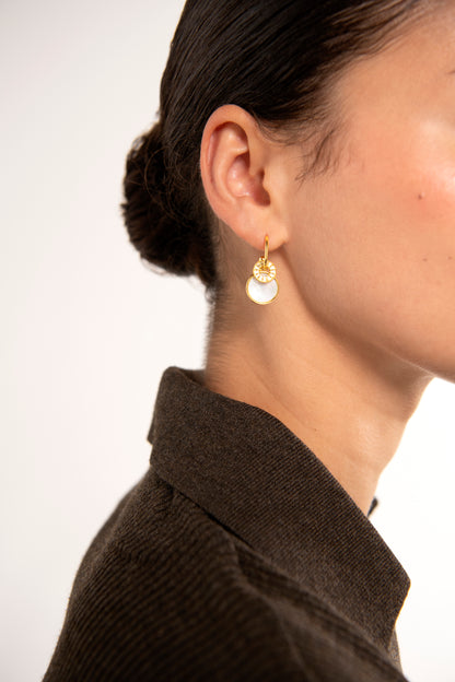 Double Charm Hoops