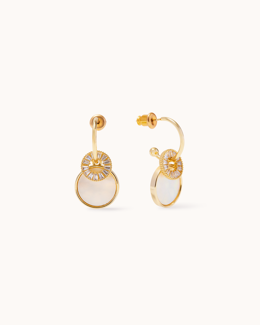 Double Charm Hoops