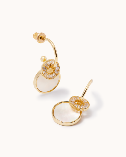 Double Charm Hoops
