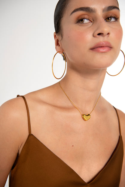 Large Hoops in Gold