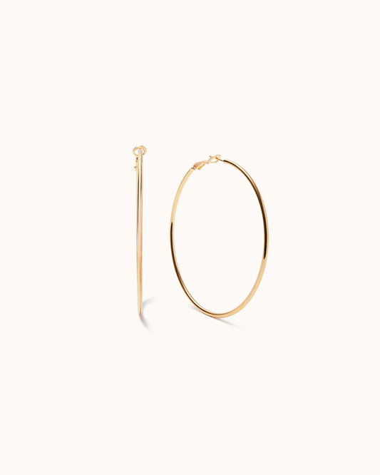Large Hoops in Gold