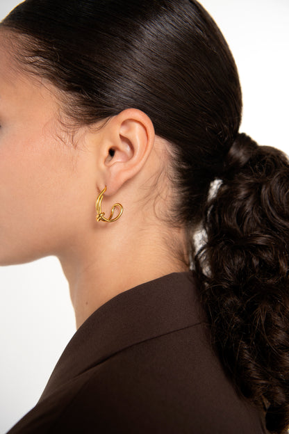 Bow Stud Hoops