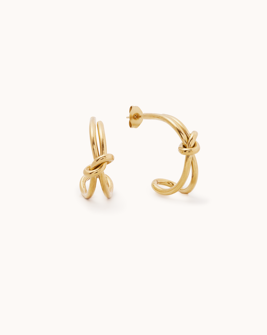 Bow Stud Hoops