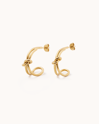Bow Stud Hoops