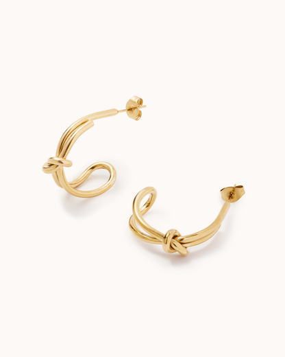 Bow Stud Hoops