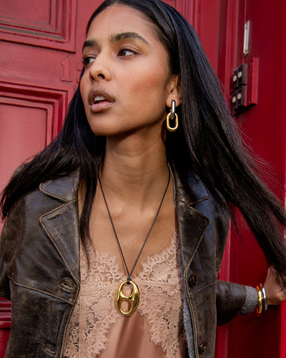 Mixed Link Drop Earrings