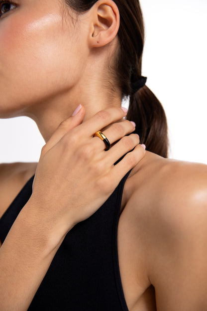Square Enamel Ring