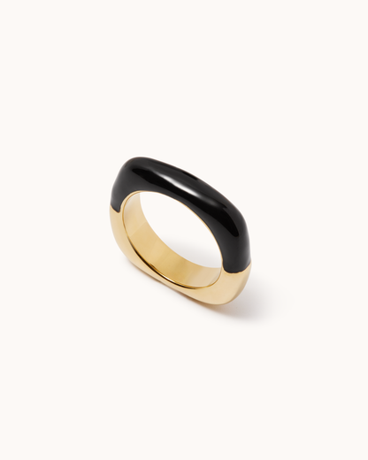 Square Enamel Ring