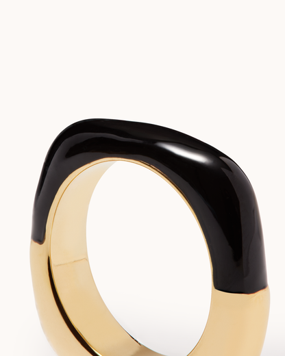 Square Enamel Ring