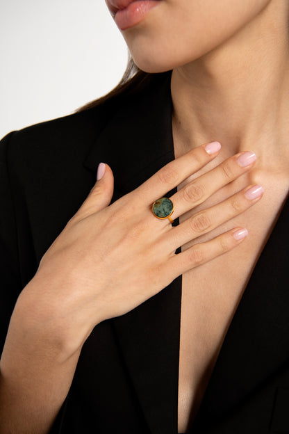 Circular Stone Ring