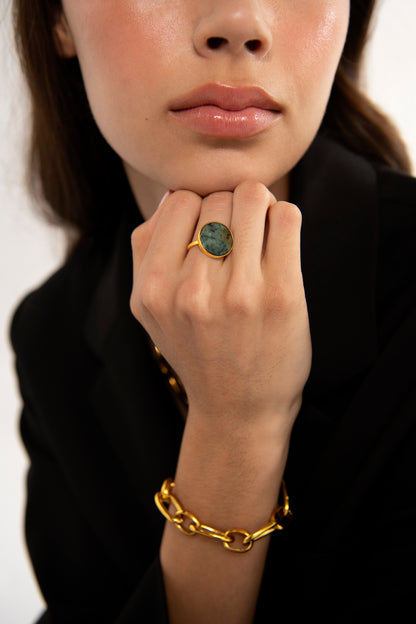 Circular Stone Ring