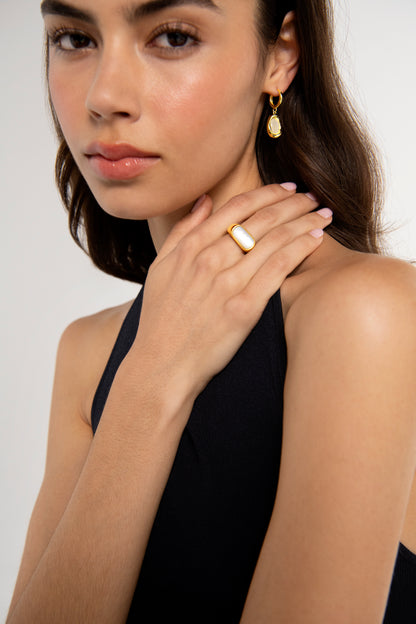Chunky Moonstone Ring