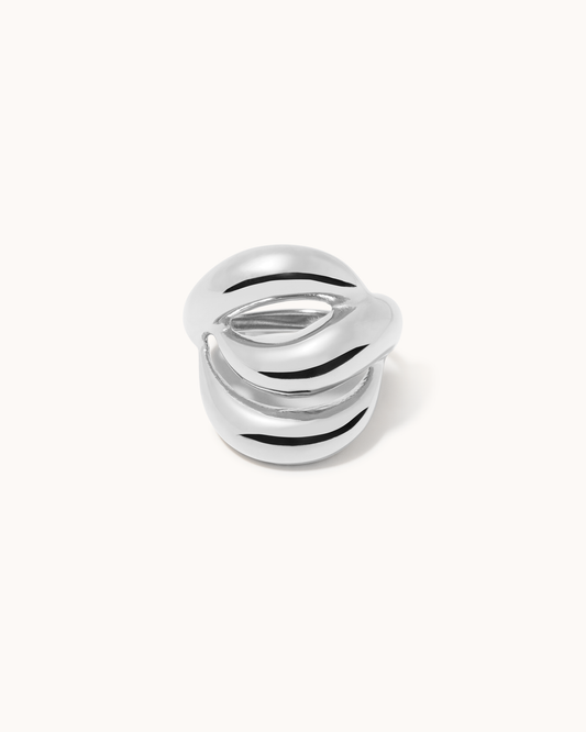 Twist Wrap Ring in Silver