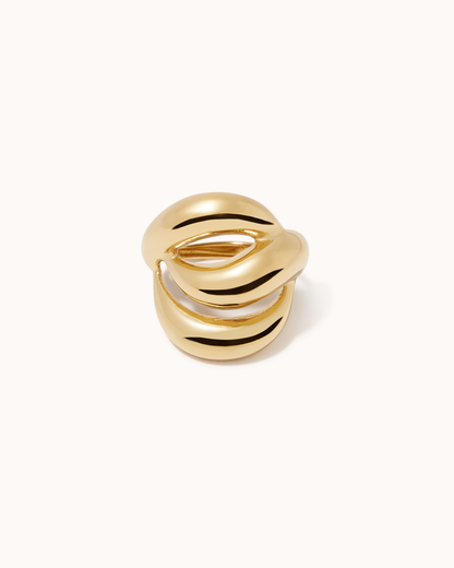 Twist Wrap Ring in Gold