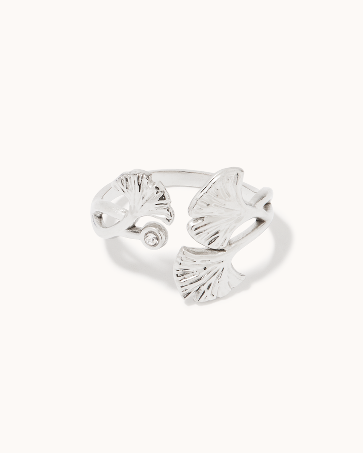 Flat Leaf Open Ring